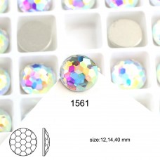 Round Kaleidoscope Glass 